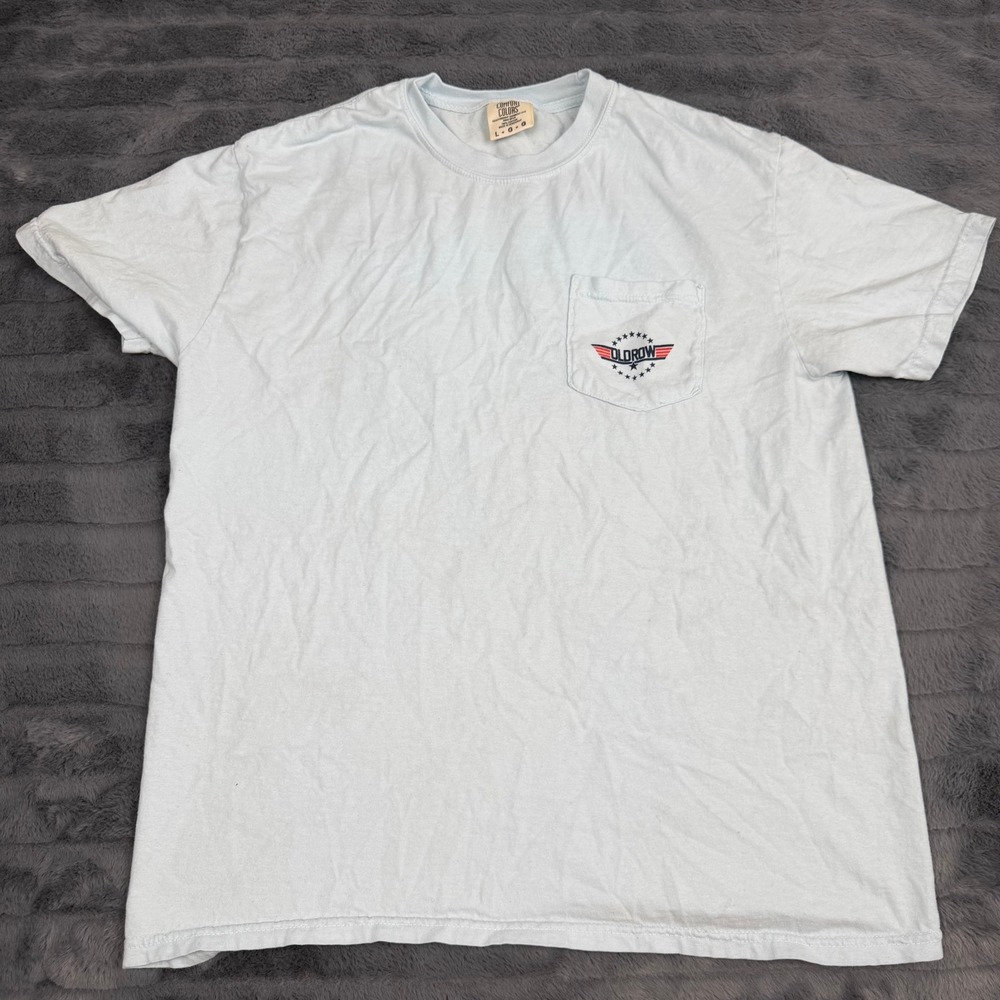 Old Row Legends Top Gun Maverick Goose Pocket T-Shirt Light Blue Large 15083